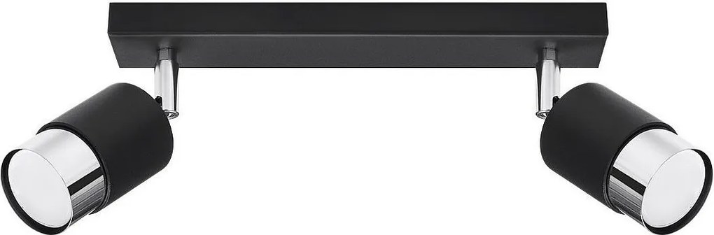 Listwa oświetleniowa NERO 2 czarna/chrom