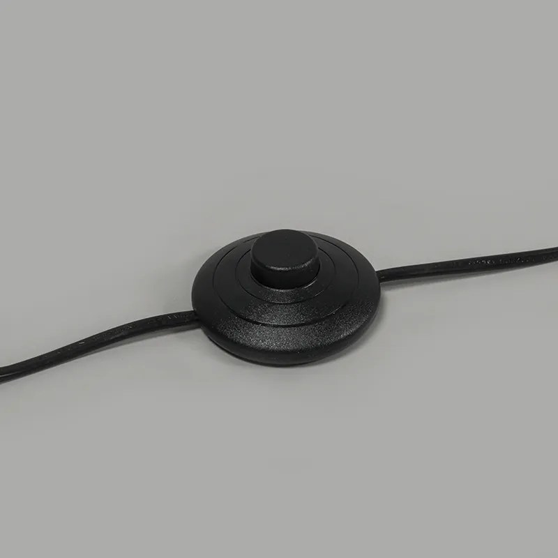 Lampa stojąca mosiężna z zielonym kloszem 50 cm - Kaso