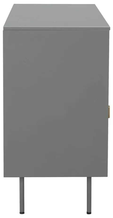 Szara metalowa witryna 104x80 cm Rosalie – Støraa
