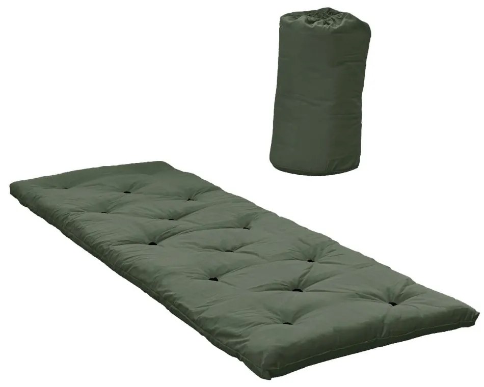 Zielony materac futon 70x190 cm Bed In a Bag Olive – Karup Design