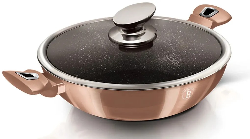 Garnek typu wok na indukcję z pokrywą K1-G97