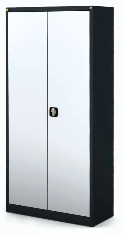 Antystatyczna dwudrzwiowa szafa półkowa ESD, 4 półki, 1950 x 920 x 500 mm