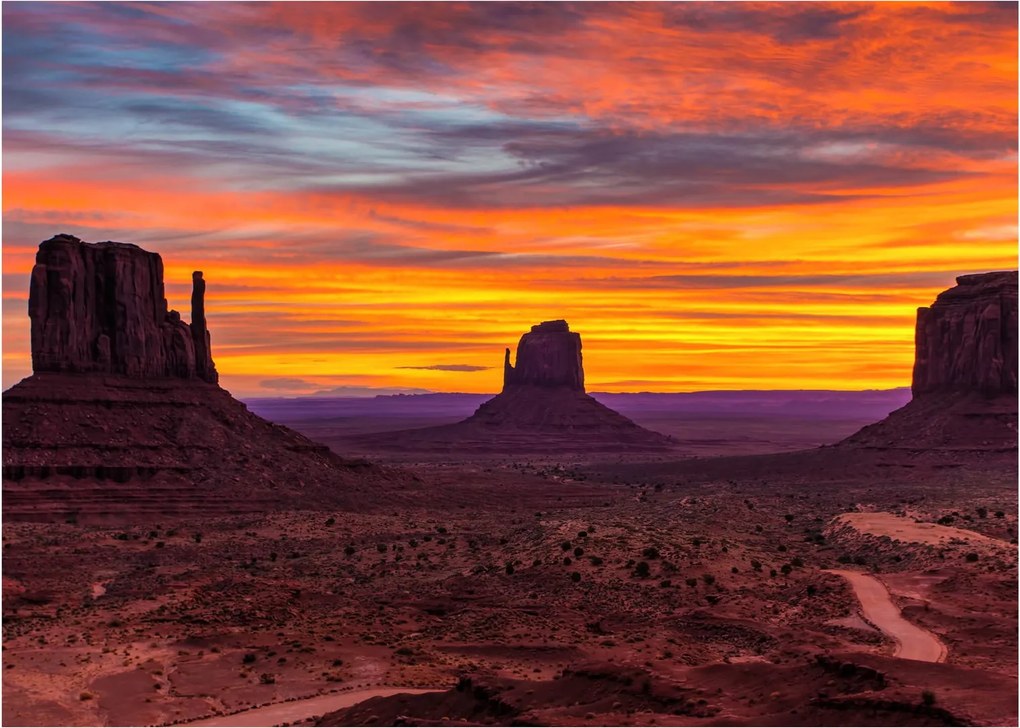 Obraz - Monument Valley v Arizonie (70x50 cm)