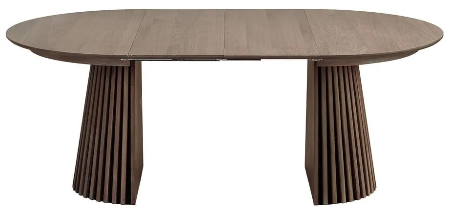 Okrągły rozkładany stół z blatem w dekorze dębu ø 120 cm Osaka – House Nordic