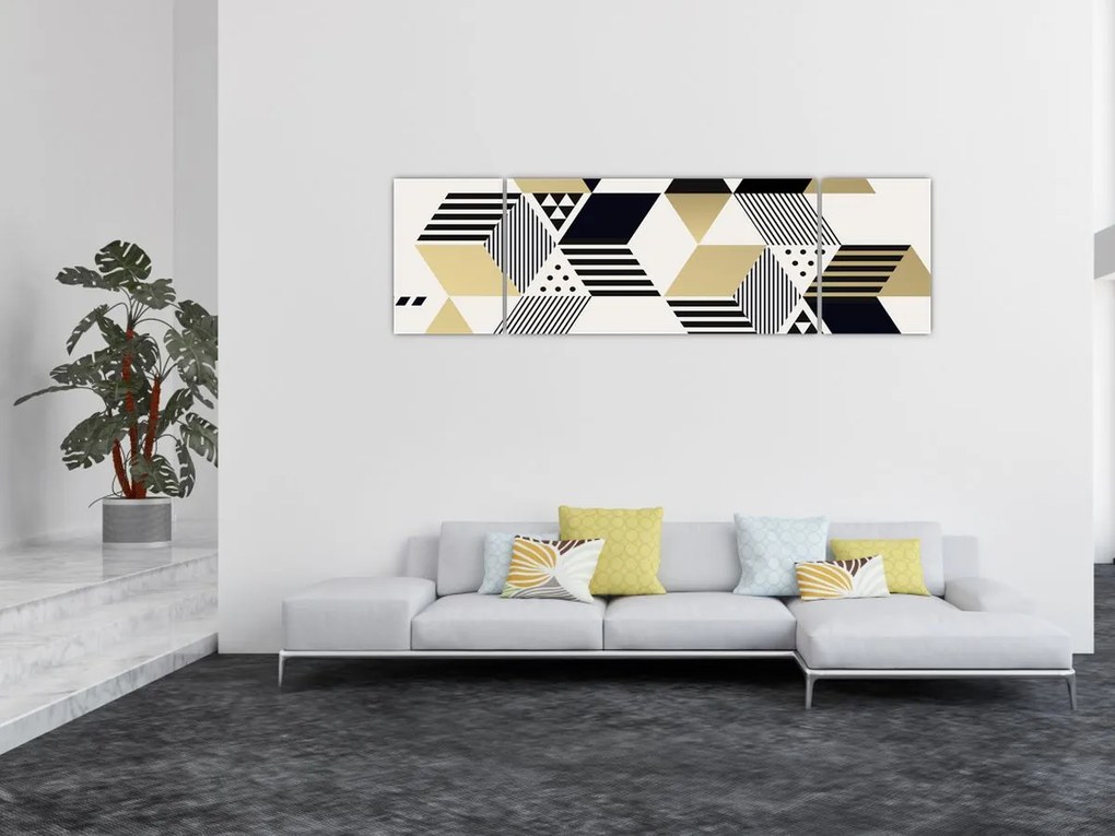 Obraz - Kształty geometryczne N⁰1 (170x50 cm)