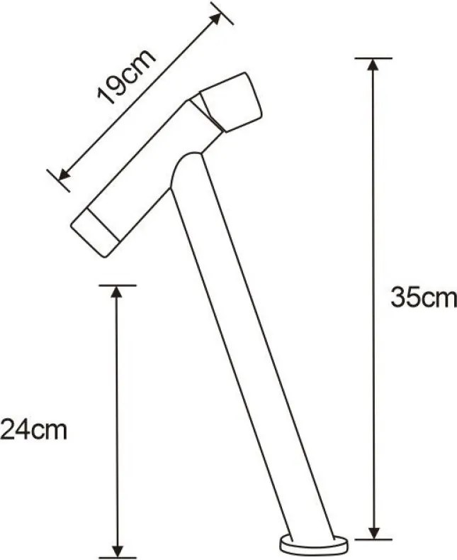 Mexen Astro bateria umywalkowa wysoka, czarna - 746910-70