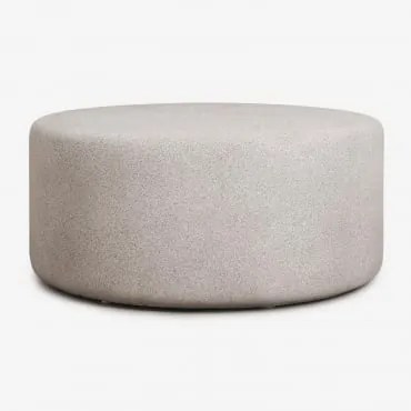 Okrągły Stolik Kawowy Do Ogrodu Ø90 Cm Z Cementu Elyndra Sand Grey - Sklum