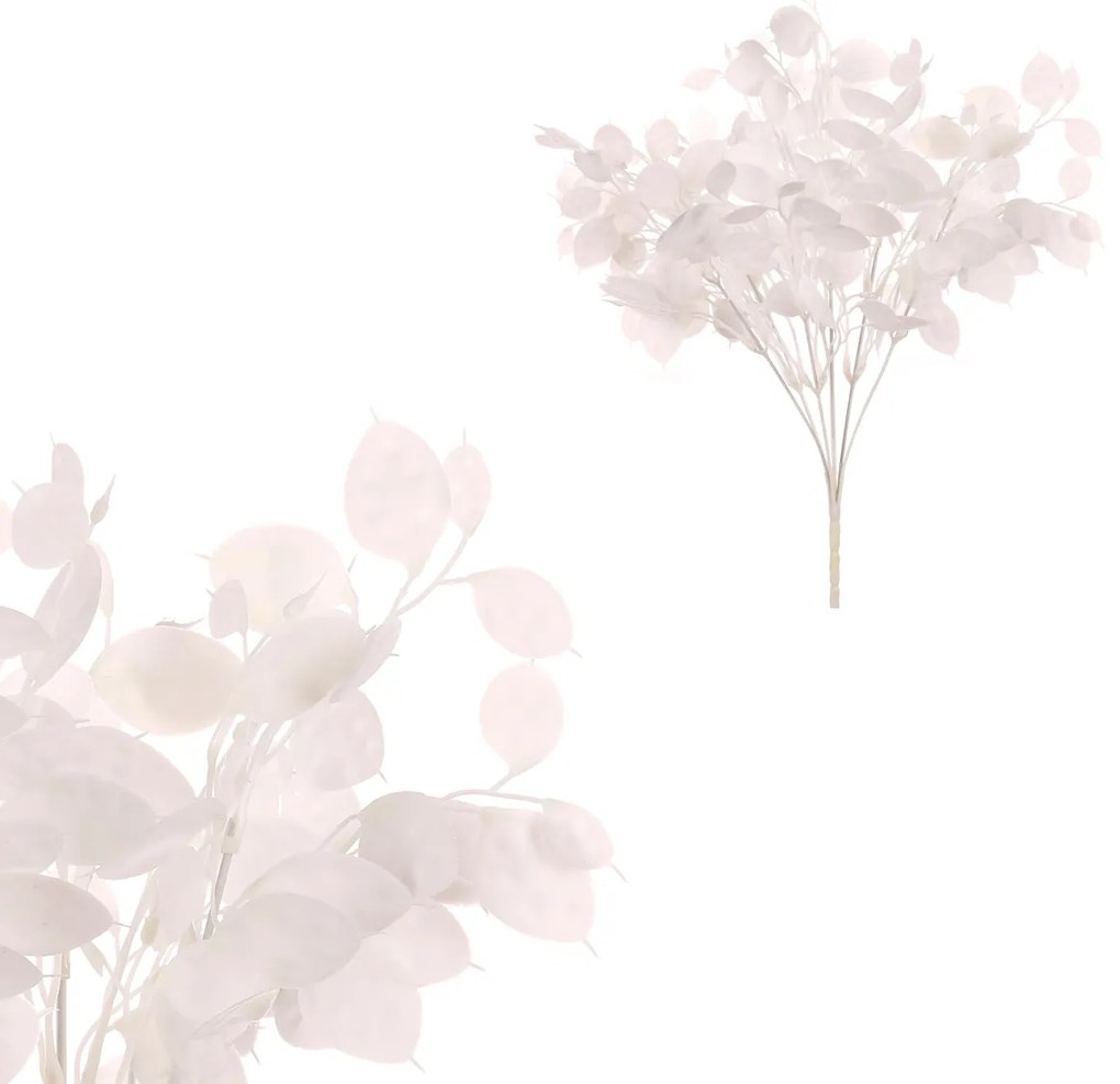 Zestaw Gałązka z listkami, 2 szt., biały, 39 cm