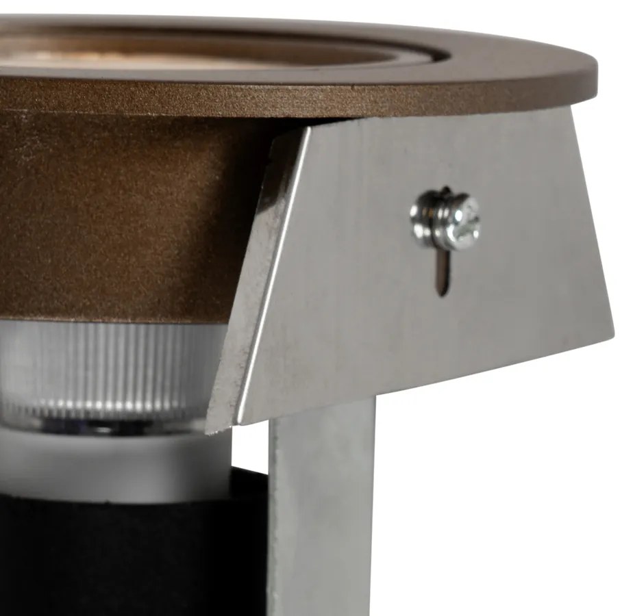 Zestaw 12 nowoczesnych, regulowanych reflektorów LED w kolorze ciemnego brązu - Cisco