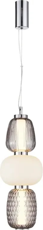 Nowoczesna lampa wisząca srebrna - K387 W6-M08
