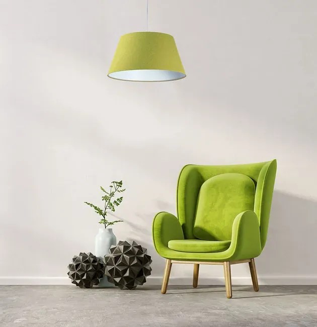 Zielono-biała młodzieżowa lampa wisząca dzwon - S410 F3-C04