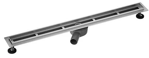 Liniowy odpływ prysznicowy 105x7,6 cm srebrny/szary