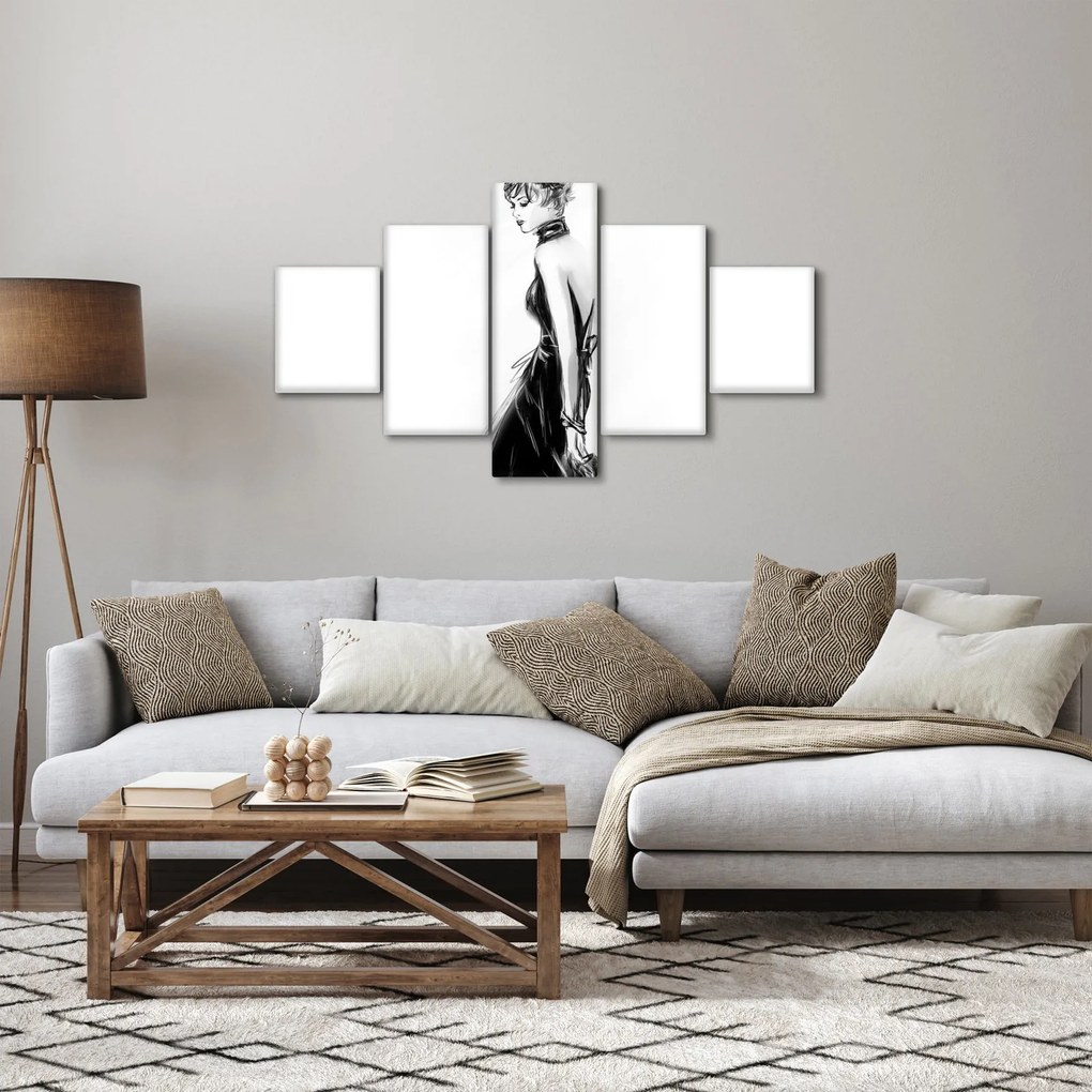 Obraz - Ilustracja mody (125x70 cm)