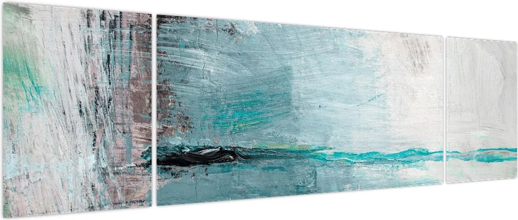 Obraz - Abstrakcyjny obraz olejny (170x50 cm)