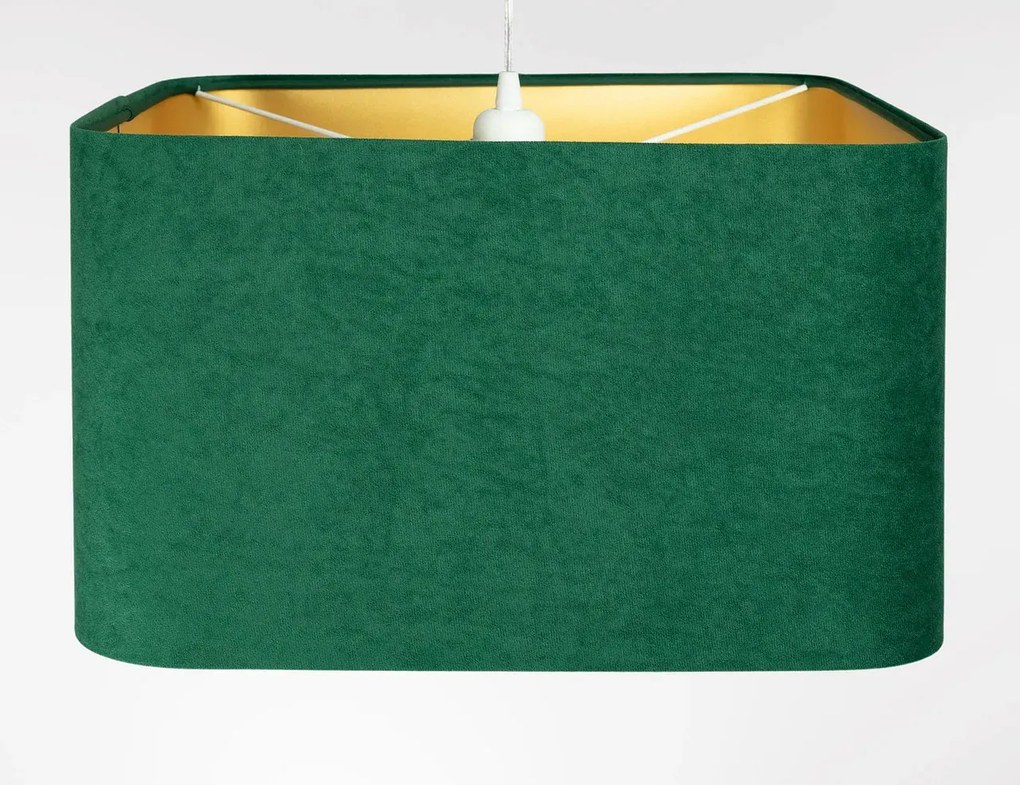 Lampa wisząca KWADRO SUE 40w20 zielona/złota BPS KONCEPT