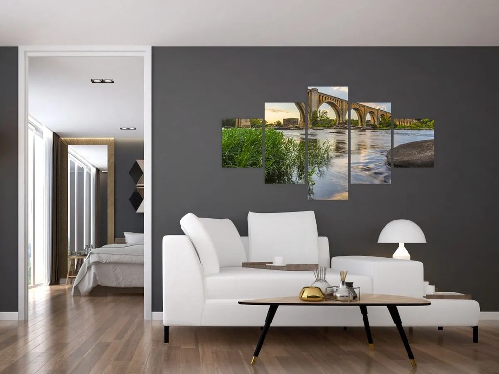 Obraz - Most kolejowy w Richmond (125x70 cm)