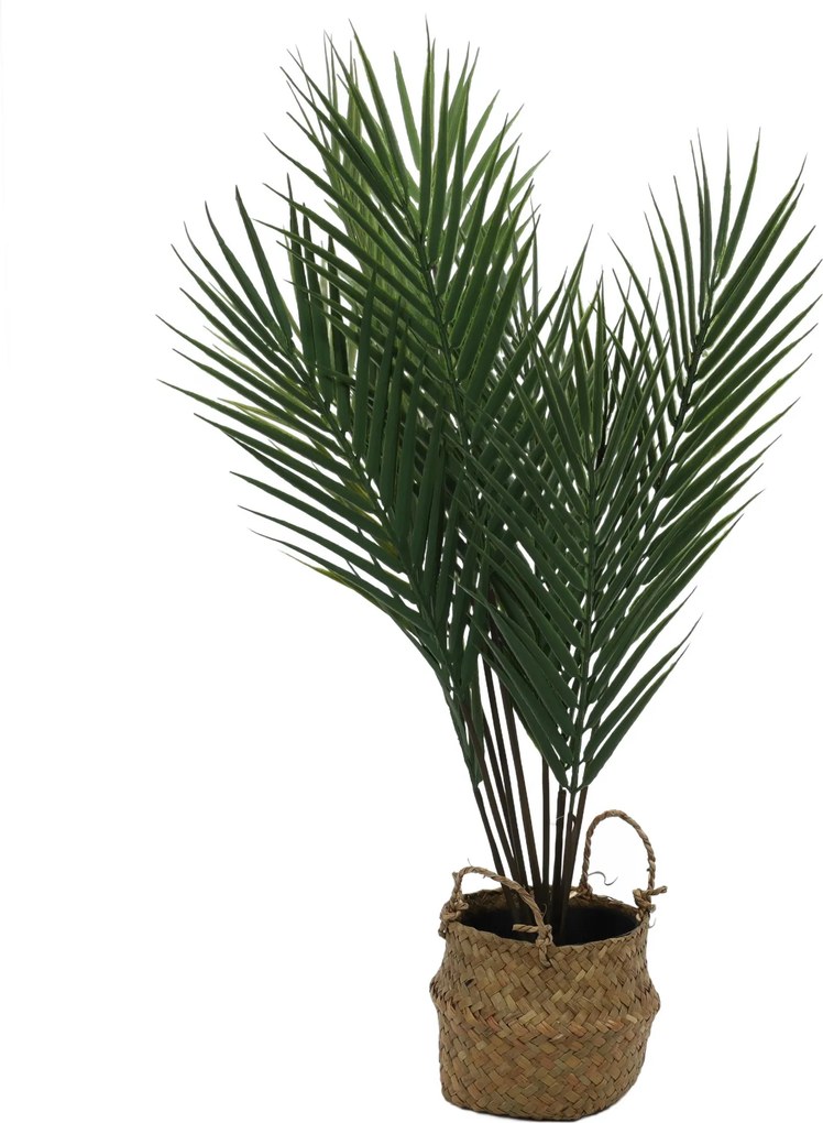 Sztuczna roślina palma w koszyku, 64 cm