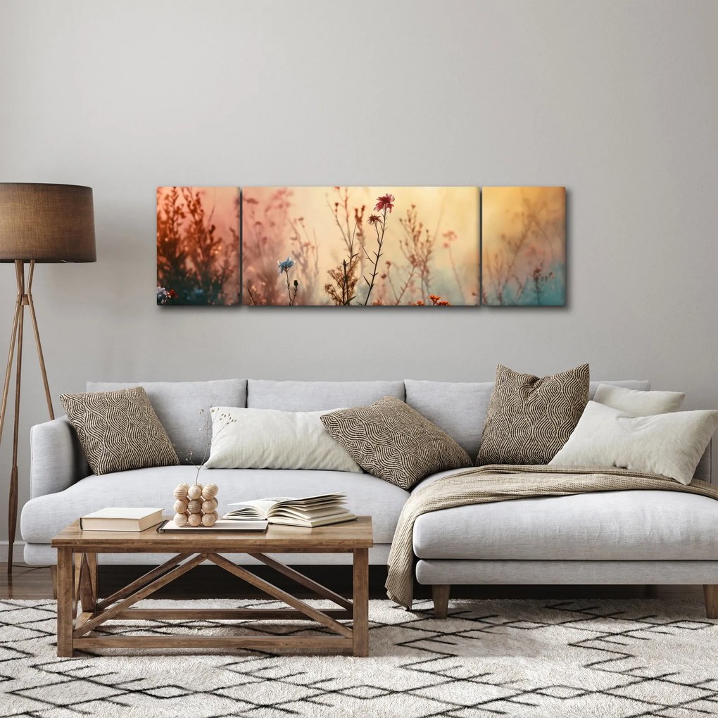 Obraz - Dzikie kwiaty (170x50 cm)
