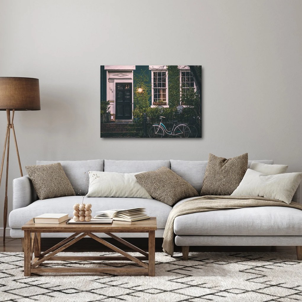 Obraz - W domu z przejażdżki (70x50 cm)