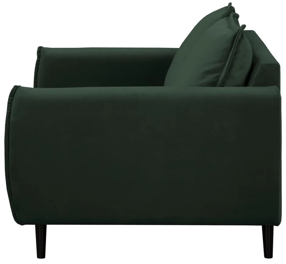 Ciemnozielona aksamitna sofa 138 cm Juli – Ropez
