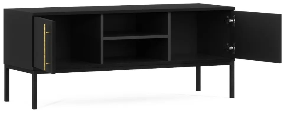 Szafka RTV LANZZI 120x40 cm, czarna