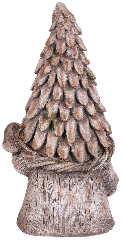 Ogród dekoracja krasnal Grzyb, szary, 25 x 19 x 49cm