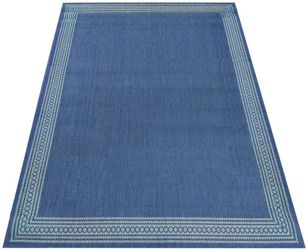 Niebieski dywan sznurkowy N1-H17