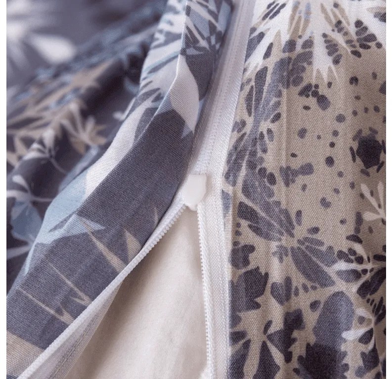 PrzytulneMieszkanie.pl PrzytulneMieszkanie.pl Pościel flanelowa z mikrofibry SNOWFLAKE niebiesko-szara Rozmiar pościeli: 2 szt 70 x 90 cm | 200 x 220 cm