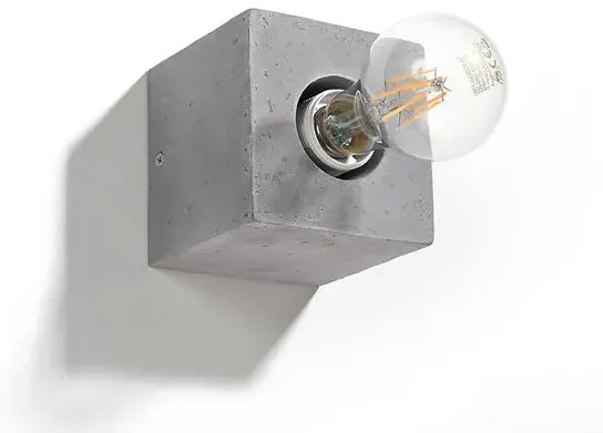 Kwadratowy kinkiet betonowy loft - EX648 L5-F76