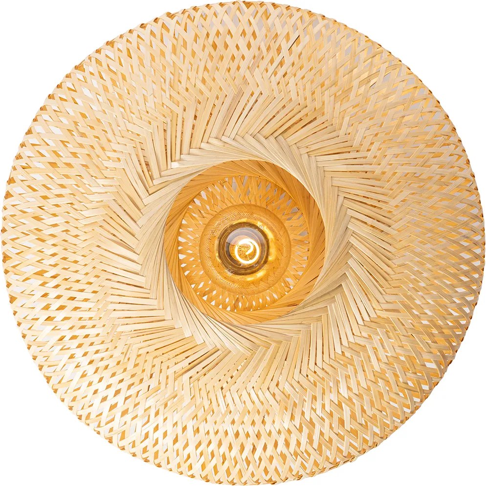 Inteligentna lampa sufitowa bambusowa 50 cm z Wifi G95 - Ostrava