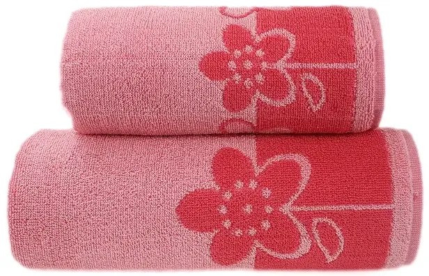 Ręcznik kąpielowy Greno Paloma 2 70x140 różowy GRENO