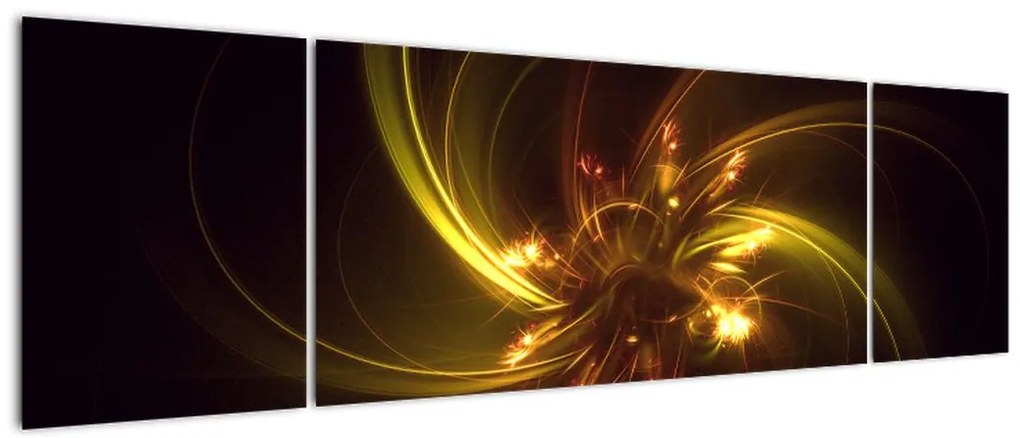 Obraz - abstrakcja śmigieł (170x50 cm)