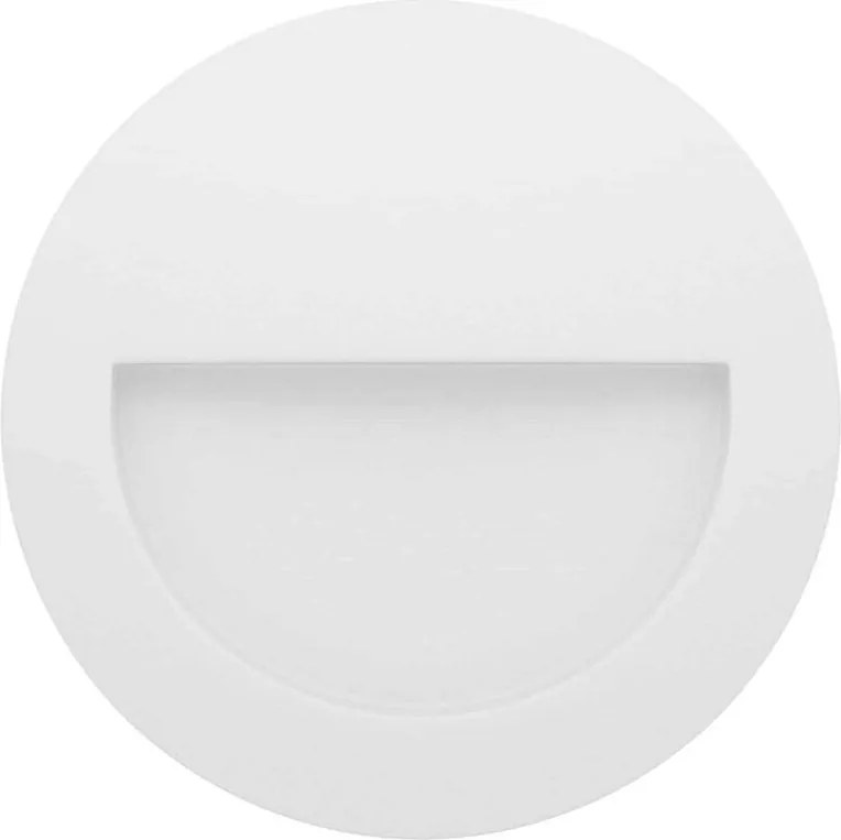 Beneito & Faure - Mis R Wall 3W LED Recessed Step Light - Okrągła lampa ścienna schodowa IP65 Switch 2700K/3200K/4000K - Biała