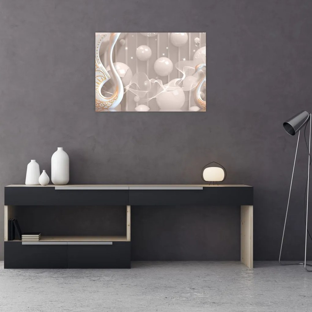 Obraz na szkle - Przeklęte łabędzie (70x50 cm)