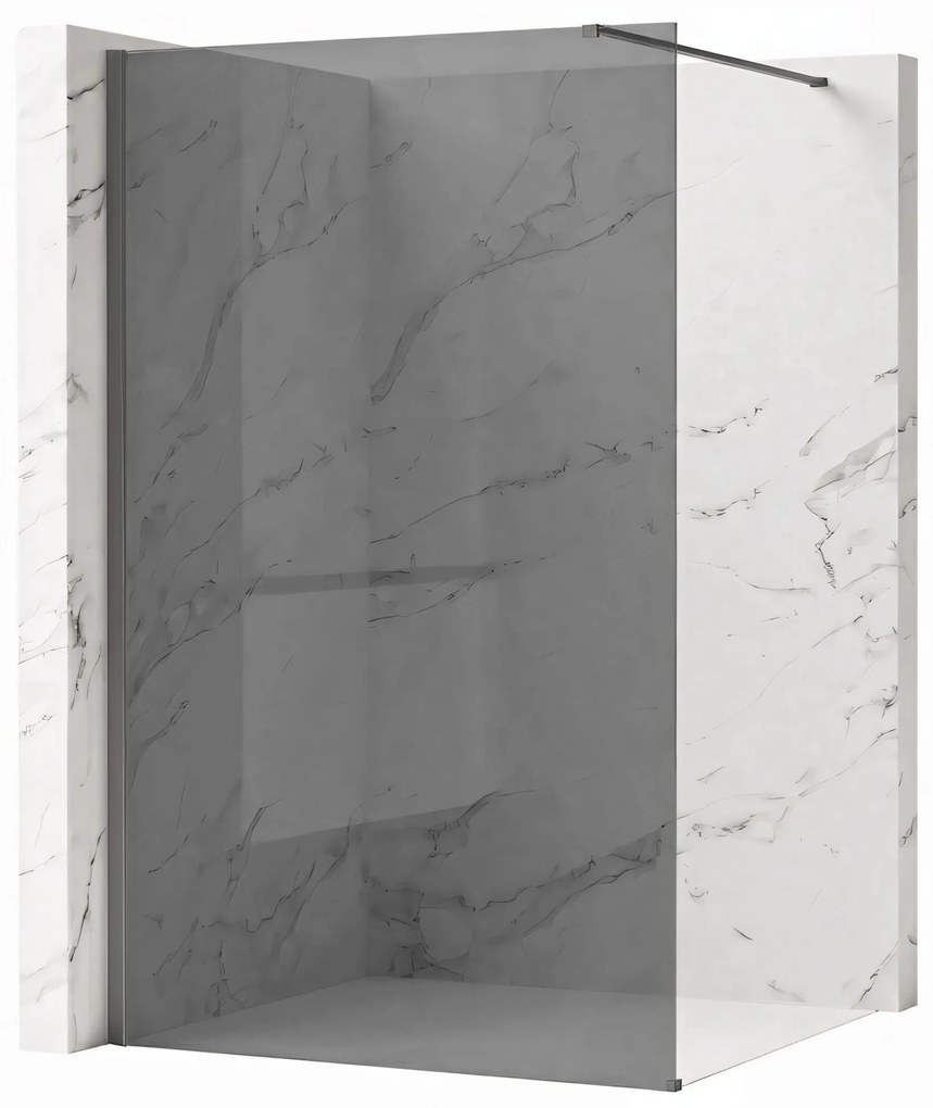 Kabina prysznicowa Walk-In Rea Flexi Grey / Tytan 140