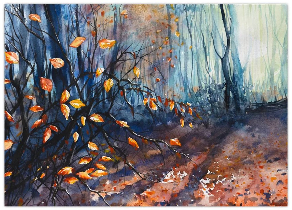Obraz - Promienie jesiennego słońca (70x50 cm)