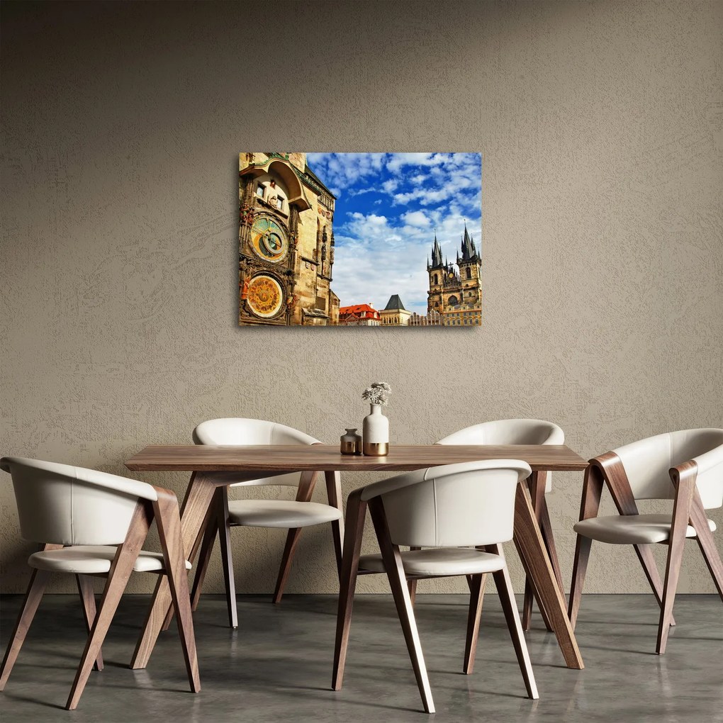 Obraz - Praski zegar astronomiczny (70x50 cm)