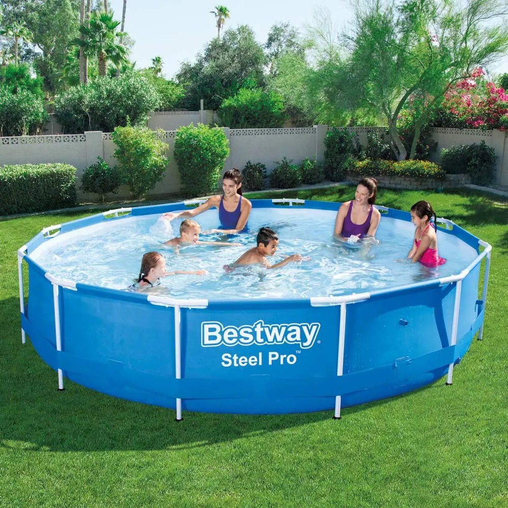 Basen stelażowy Steel Pro 366 x 76 cm 6473 l BESTWAY