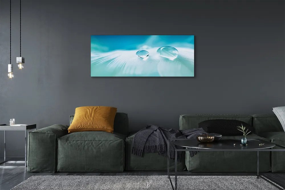 Obraz na płótnie Makrofotografia Kropli Wody