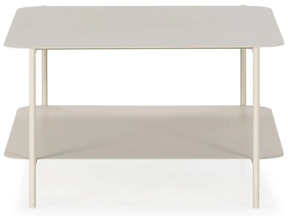 Kremowy metalowy stolik 70x73 cm Beatrix – MOME
