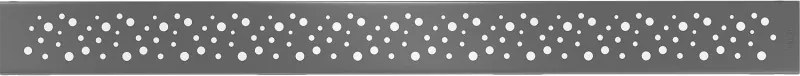 Mexen Flat M12 maskownica do odpływu liniowego 70 cm, gun gray szczotkowany - 1E21070