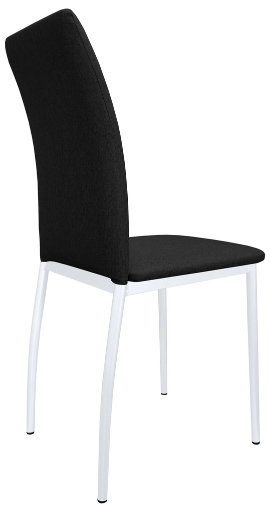 Krzesło tapicerowane ALAN stelaż biały Sawana 14