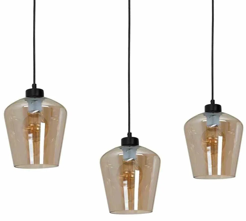 Lampa wisząca, potrójna SANTIAGO AMBER 3xE27