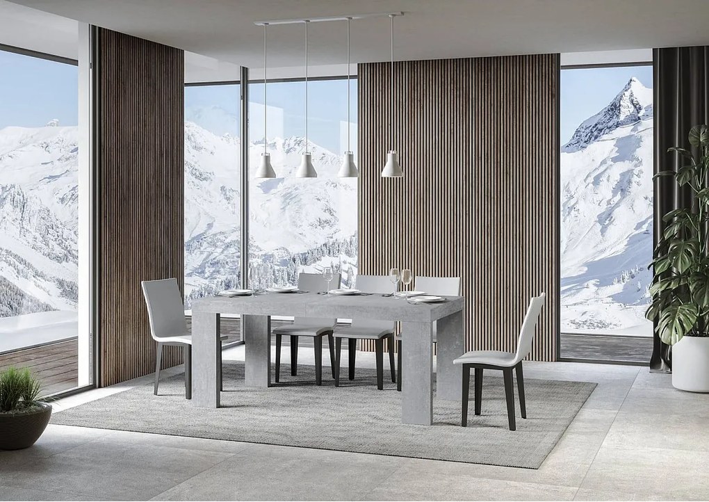 Stół rozkładany 180/284x90 cm Roxell Premium cementu