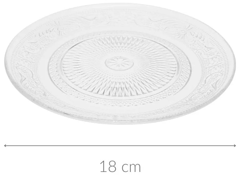 Talerzyk do ciasta szklany, Ø 18 cm