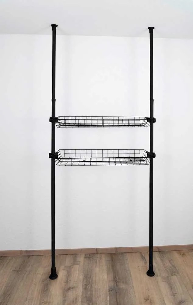 Koszyk do garderoby, szafy HERKULES 2 sztuki, 83 x 38 x 8 cm, WENKO