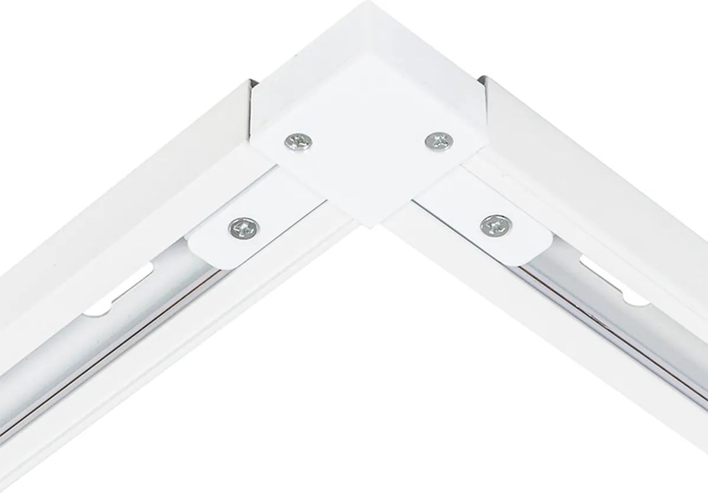 Nowoczesny system oświetlenia szynowego z 6 białymi reflektorami jednofazowymi 300 cm - Iconic Jeana