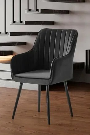Zestaw krzeseł do jadalni Nova Anthracite, 2 szt.