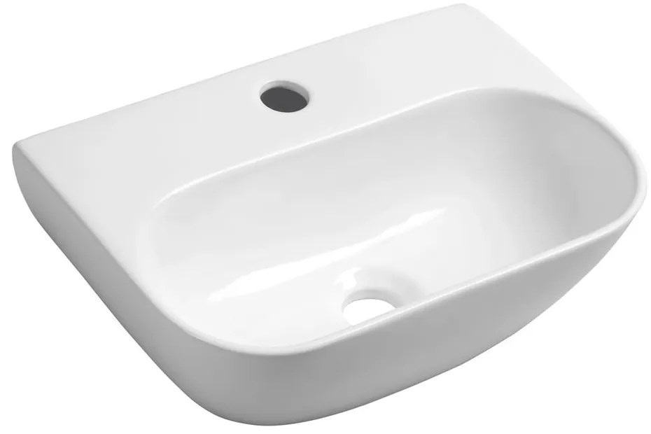 Biała ceramiczna umywalka 42x29 cm Nerissa – Sapho
