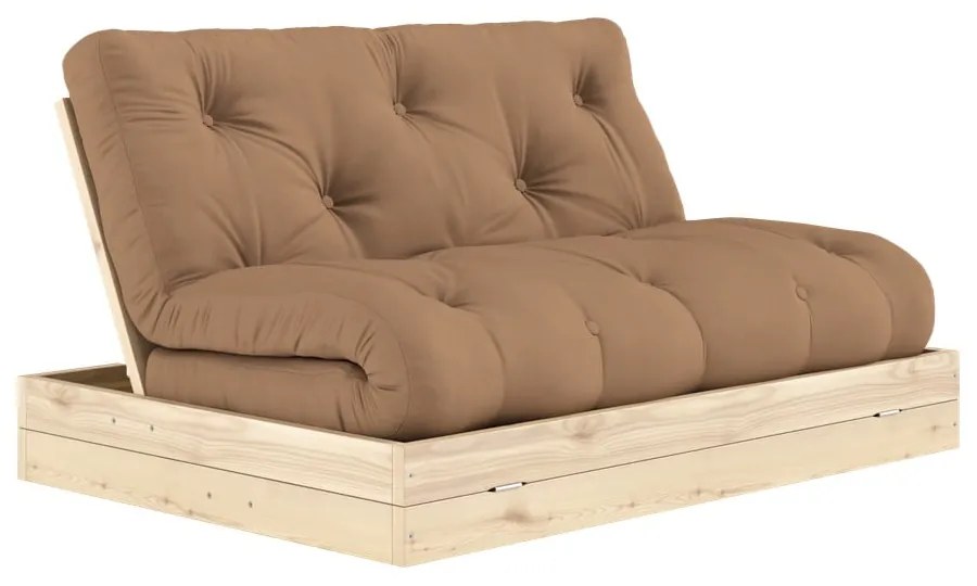 Brązowa rozkładana sofa 145 cm Flip – Karup Design